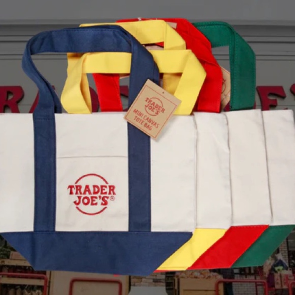Trader Joe's Canvas Mini Tote Bags